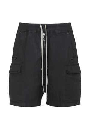 Black cotton cargo shorts RICK OWENS DRKSHDW | DU01F4369DBK09